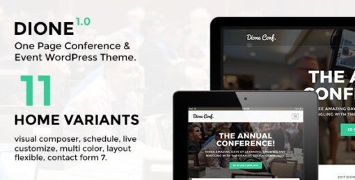 Dione - Conference & Event WordPress Theme v1.1.5