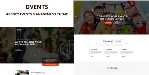 Dvents - Events Management Agency WordPress Theme