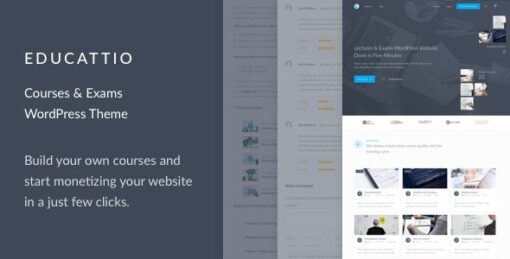 Educattio – Courses & Exams WordPress Theme v1.0.1
