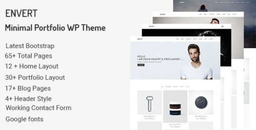 Envert - Minimal Portfolio WordPress Theme v1.0
