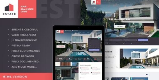 Estate – Property Sales & Rental WordPress Theme + RTL v1.3.4