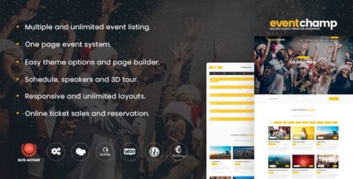Event Champ – Multiple Events & Conference WordPress Theme v2.0.4