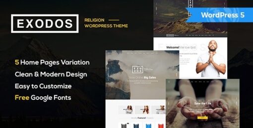 Exodos – Church WordPress Theme v1.6