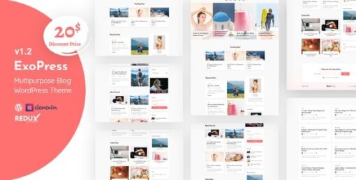 Exopress – Multipurpose Personal Blog WordPress Theme v1.3