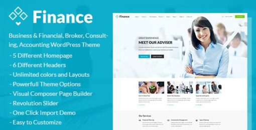 Finance – Business & Financial, Broker, Consulting, Accounting WordPress Theme v1.4.3