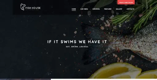 Fish House  A Stylish Seafood Restaurant  Cafe wordpress-theme