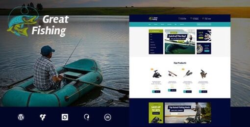 Fishing Theme GPL – Hunting Hobby WordPress v1.5.1