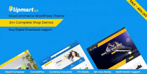 Flipmart 2.7 – Responsive Ecommerce WordPress