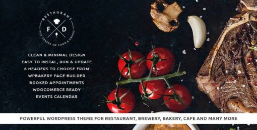 Food & Drink – An Elegant Cafe & Restaurant WordPress Theme v1.5.2