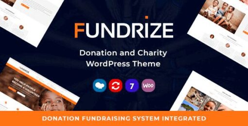 Fundrize – Responsive Donation & Charity WordPress Theme (GPL Licensed)