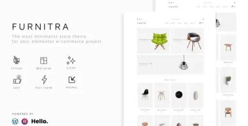 Furnitra - Modern eCommerce Elementor Template Kit