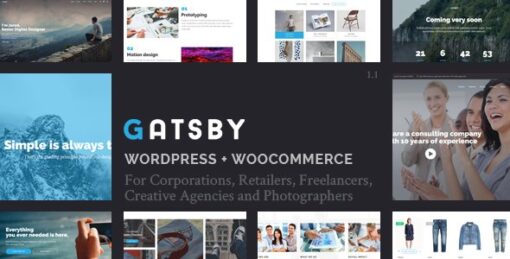 Gatsby – WordPress + eCommerce Theme v1.5