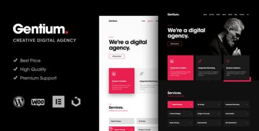 Gentium Theme GPL 1.2.2 - Digital Agency WordPress Theme