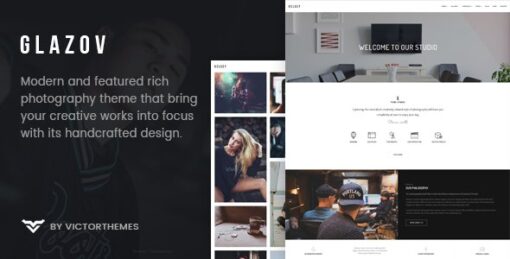 Glazov – Photography WordPress Theme v1.5