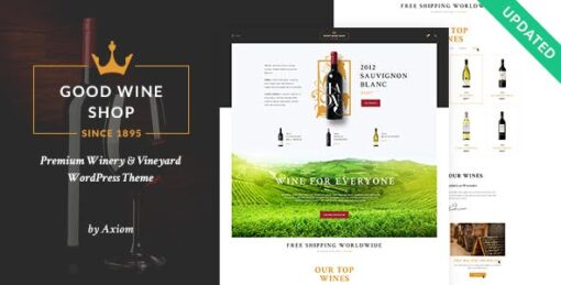 Good Wine – Wine House, Winery & Wine Shop WordPress Theme v1.1.4
