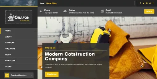 Grafon - Construction  Renovate Wordpress Theme