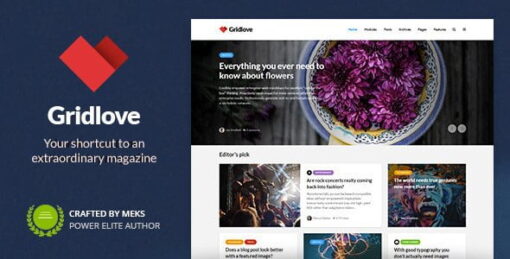 Gridlove – Creative Grid Style News & Magazine WordPress Theme v2.1.1