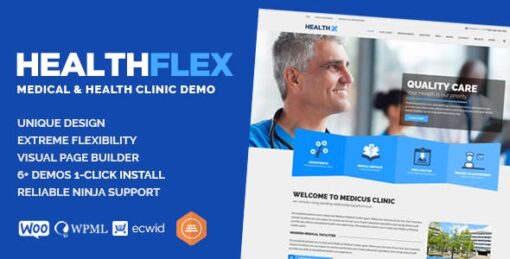 HEALTHFLEX v2.7.5 - Doctor Medical Clinic & Health WordPress Theme