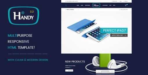 Handy Shop Theme GPL – Digital RTL Responsive WooComerce WordPress v2.2