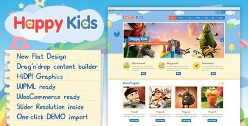 Happy Kids – Children WordPress Theme v3.5.2