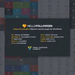 Hello Followers - Social Counter Plugin