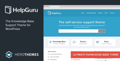HelpGuru – A Self-Service Knowledge Base WordPress Theme v1.7.5