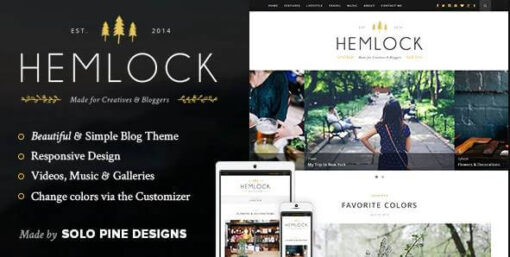 Hemlock - A Responsive WordPress Blog Theme 1.8.3