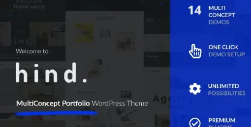 Hind - Multi-Concept Portfolio & Photography WordPress Theme