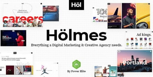 Holmes – Digital Agency WordPress Theme v1.2