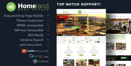 Homeland – Responsive Real Estate Theme for WordPress v3.3.1