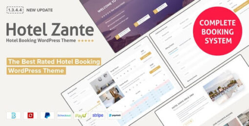 Hotel Zante Hotel Booking Theme GPL