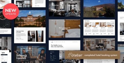 Hoteller Hotel Booking WordPress Theme v6.6.8
