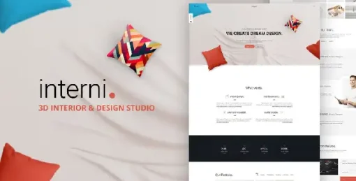 Interni 3D Interior Design Studio WordPress Theme