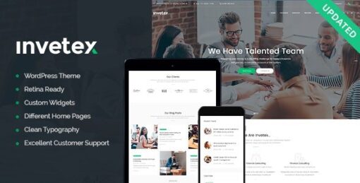 Invetex – Business Consulting & Investments WordPress Theme + RTL v1.7.1