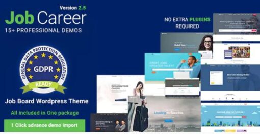 JobCareer – Job Board Responsive WordPress Theme v4.0.0