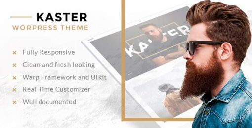 Kaster - Creative, Blog, Portfolio WordPress Theme for Artists, Agencies, Freelancers & Photographer v1.0.2