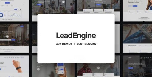 LeadEngine Theme (Pre-Activated) v4.1 – Multi-Purpose WordPress Theme With Page Builder