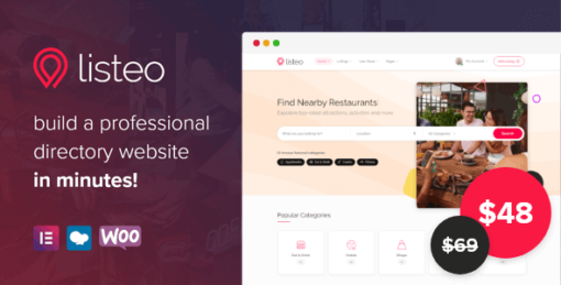 Listeo Theme v1.9.64 (License Activated)- Directory & Listings With Booking WordPress Theme