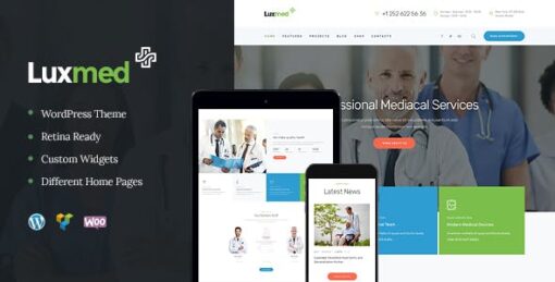 LuxMed – Medicine & Healthcare WordPress Theme v1.2.2