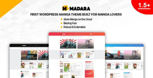 Madara Theme v1.7.4 – Responsive And Modern WordPress Theme For Manga Sites