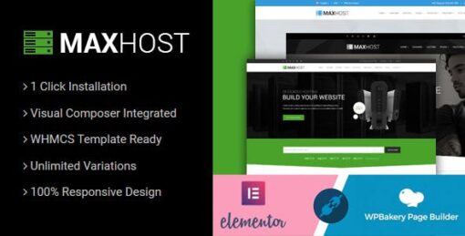 MaxHost v9.7.8 - Web Hosting, WHMCS and Corporate Business WordPress Theme