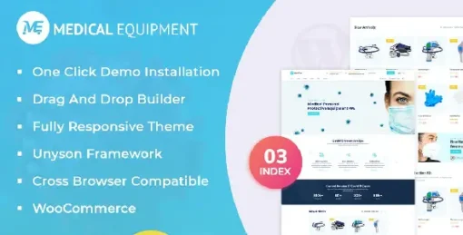 Medical Equipment - eCommerce WordPress Theme