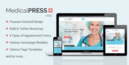 MedicalPress – Health and Medical WordPress Theme v3.5.0