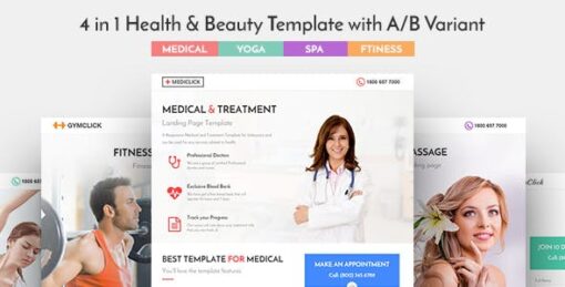 Mediclick – Medical Landing Page WordPress Theme v1.0.1