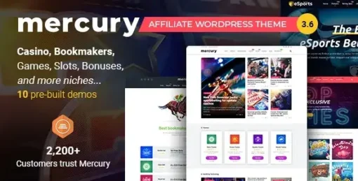 Mercury Theme GPL v3.9.9 - Affiliate WordPress Theme