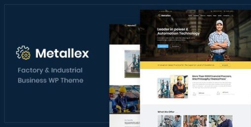Metallex Theme GPL – Industrial And Engineering WordPress v1.0