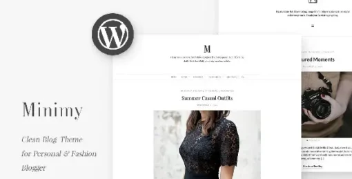 Minimy - Responsive Clean Personal & Fashion Blog WordPress Theme