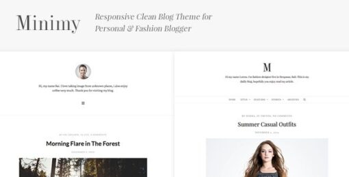 Minimy – Responsive Clean Personal & Fashion Blog v1.2.1