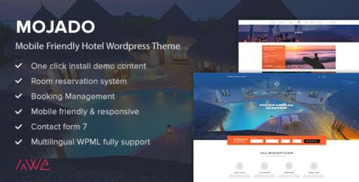 Mojado – Mobile Friendly Hotel WordPress Theme v3.0