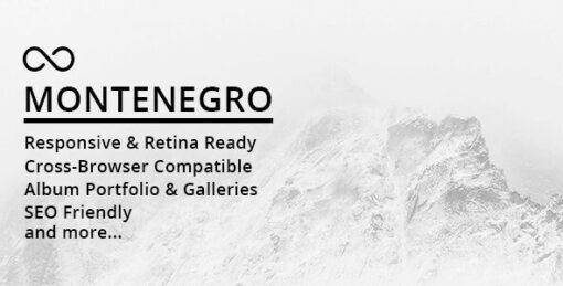 Montenegro - Minimal Photography WordPress Theme v1.01